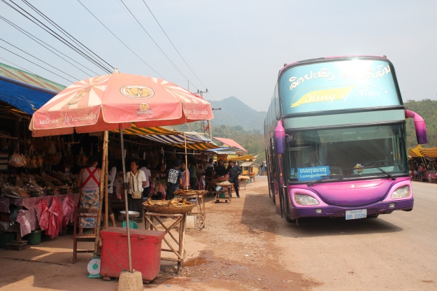 the bus in Laos