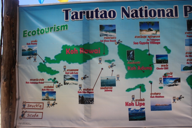 map of Tarutao National Marine Park