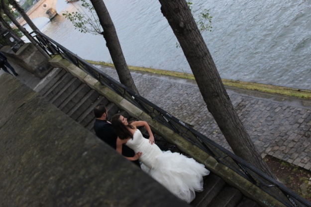 wedding in Paris by the Seine