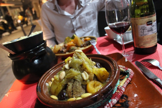 Is there anything better than the arrival of boiling hot tajine on the table? 