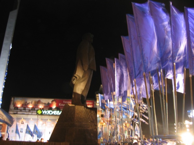 Every other night I would go for a walk from my hotel and see demonstrations. Always supported by Lenin.